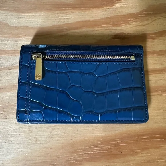 Tory Burch Blue Leather Wallet - Picture 5 of 12